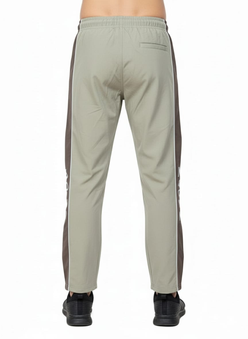 Sage Green  Straight-Fit with Side Stripe (Brown) Men's Lower