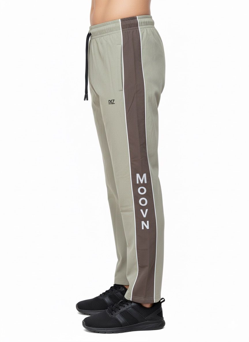 Sage Green  Straight-Fit with Side Stripe (Brown) Men's Lower