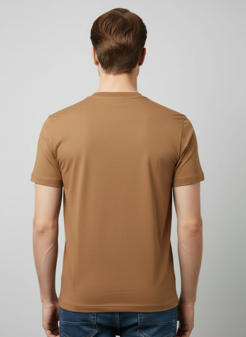 Classic Fit T-Shirt– Camel Tan